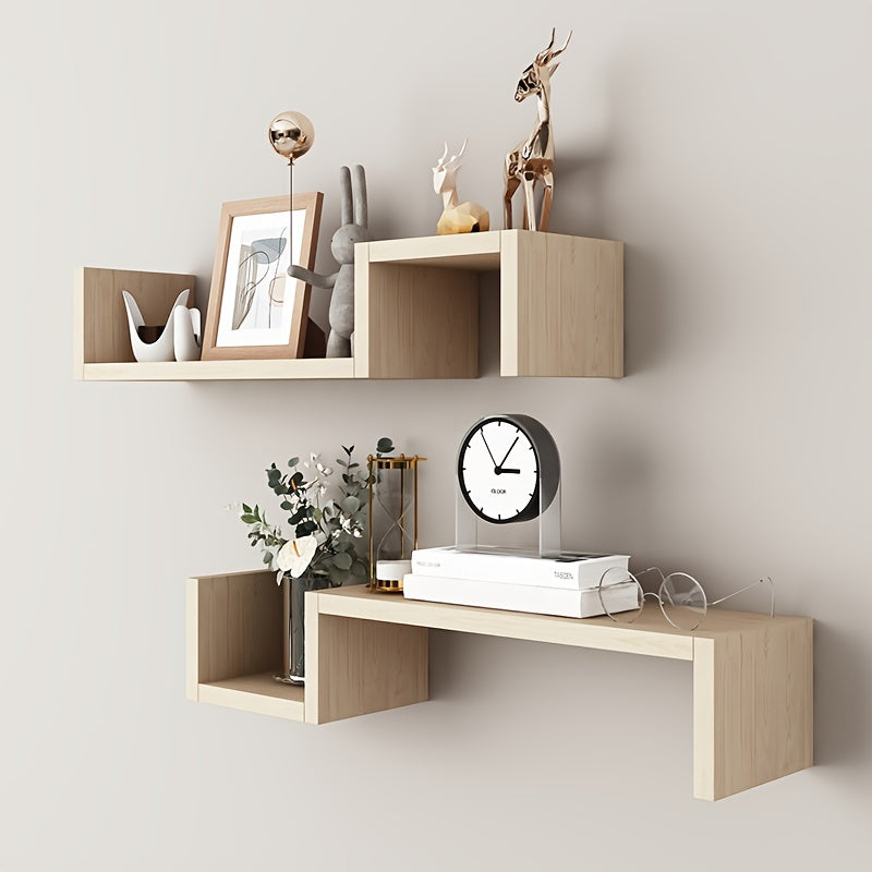 1 Creative Suspension Shelf, Ledge, Reinforced Plate, Tightly Sealed Edge, Not Easy to Warp, Suitable for Bedroom, Living Room, Study, Tea Room, Dining Room, Balcony And Other Scenes, Valentine's Day\u002FNew Year\u002FMother's Day Gifts
