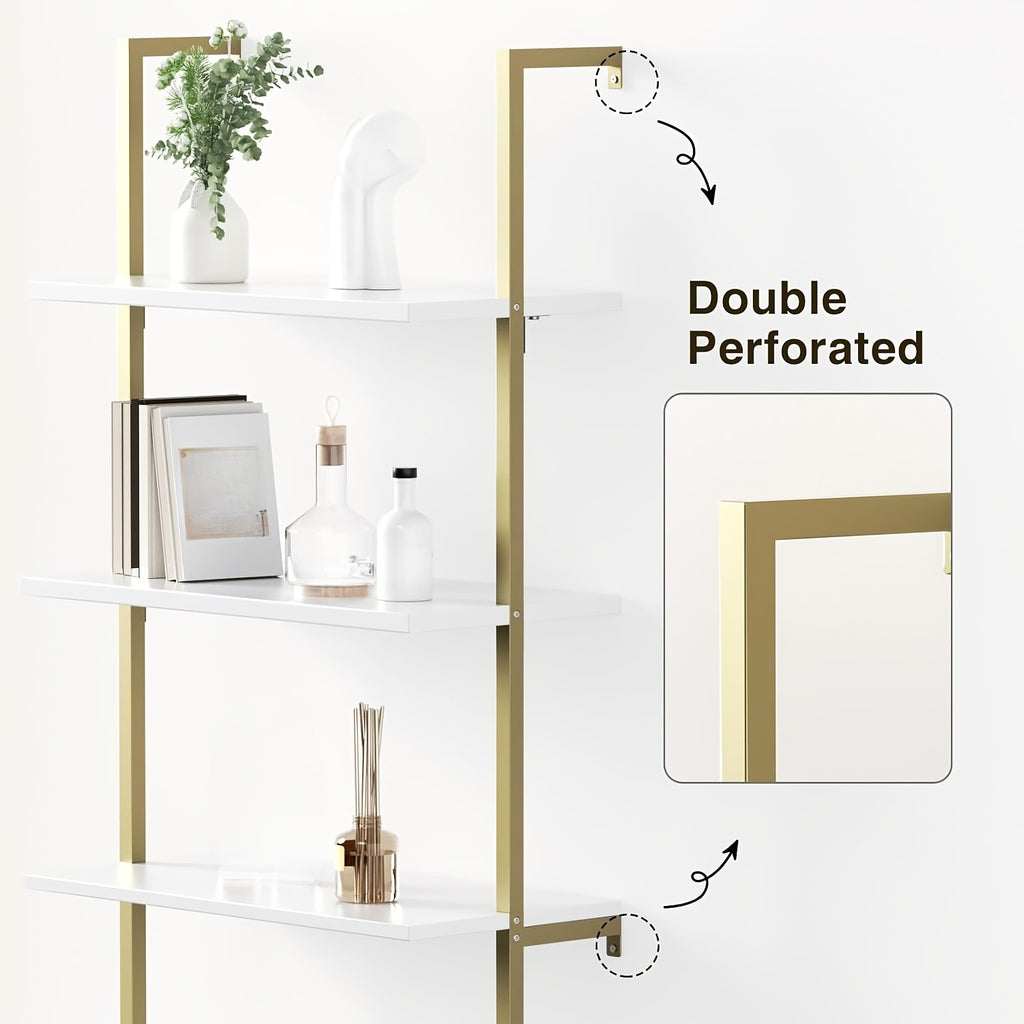 Modern Fluted Ladder Shelf 71\