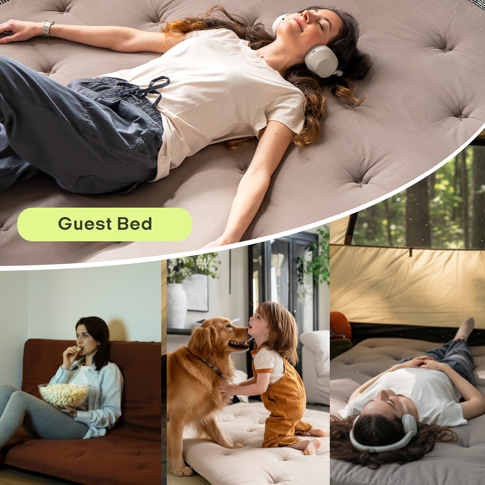 Zonli Full-Size Japanese Floor Futon Mattress Measuring 54\