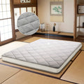 LILYPELLE Foldable Twin Mattress, Portable Japanese Futon Floor Mattress, Tatami Sleeping Mat for Adults, Roll Up Guest Camping Mattress