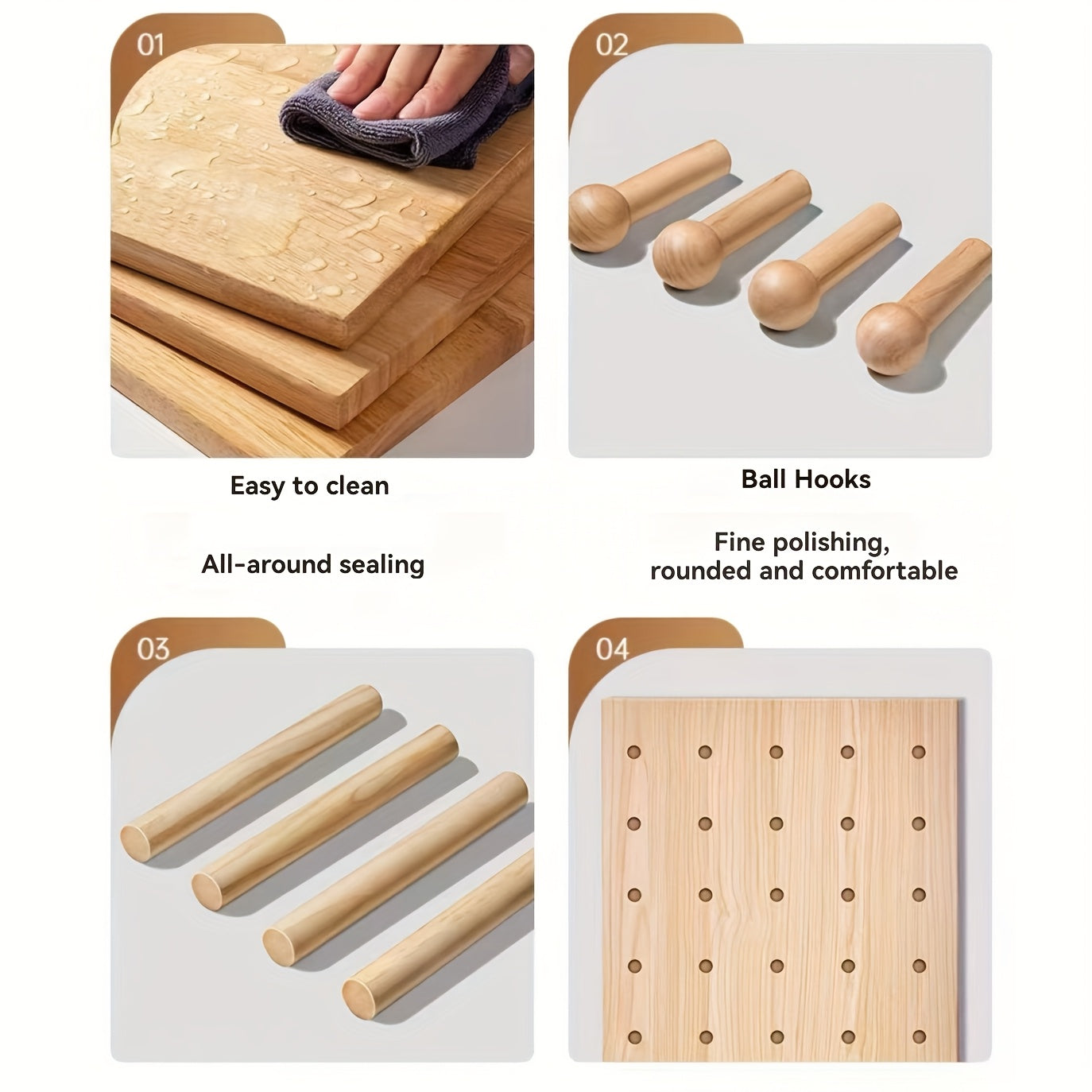 Wall Mounted Storage Rack with Solid Wood Pegboard And Integrated Coat Hooks Wall Mounted Storage Unit for Home Living Room Or Bedroom Display Wooden Tabletop Wall Mounted Desk Storage Entryway Storage Wall Mounted, Floating Shelves