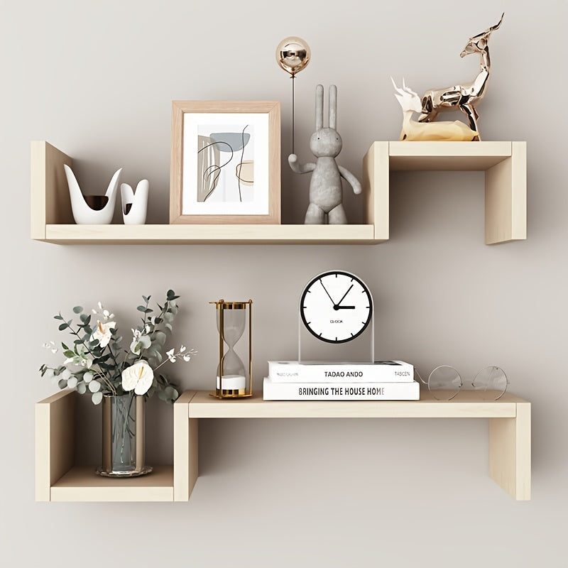 1 Creative Suspension Shelf, Ledge, Reinforced Plate, Tightly Sealed Edge, Not Easy to Warp, Suitable for Bedroom, Living Room, Study, Tea Room, Dining Room, Balcony And Other Scenes, Valentine's Day\u002FNew Year\u002FMother's Day Gifts