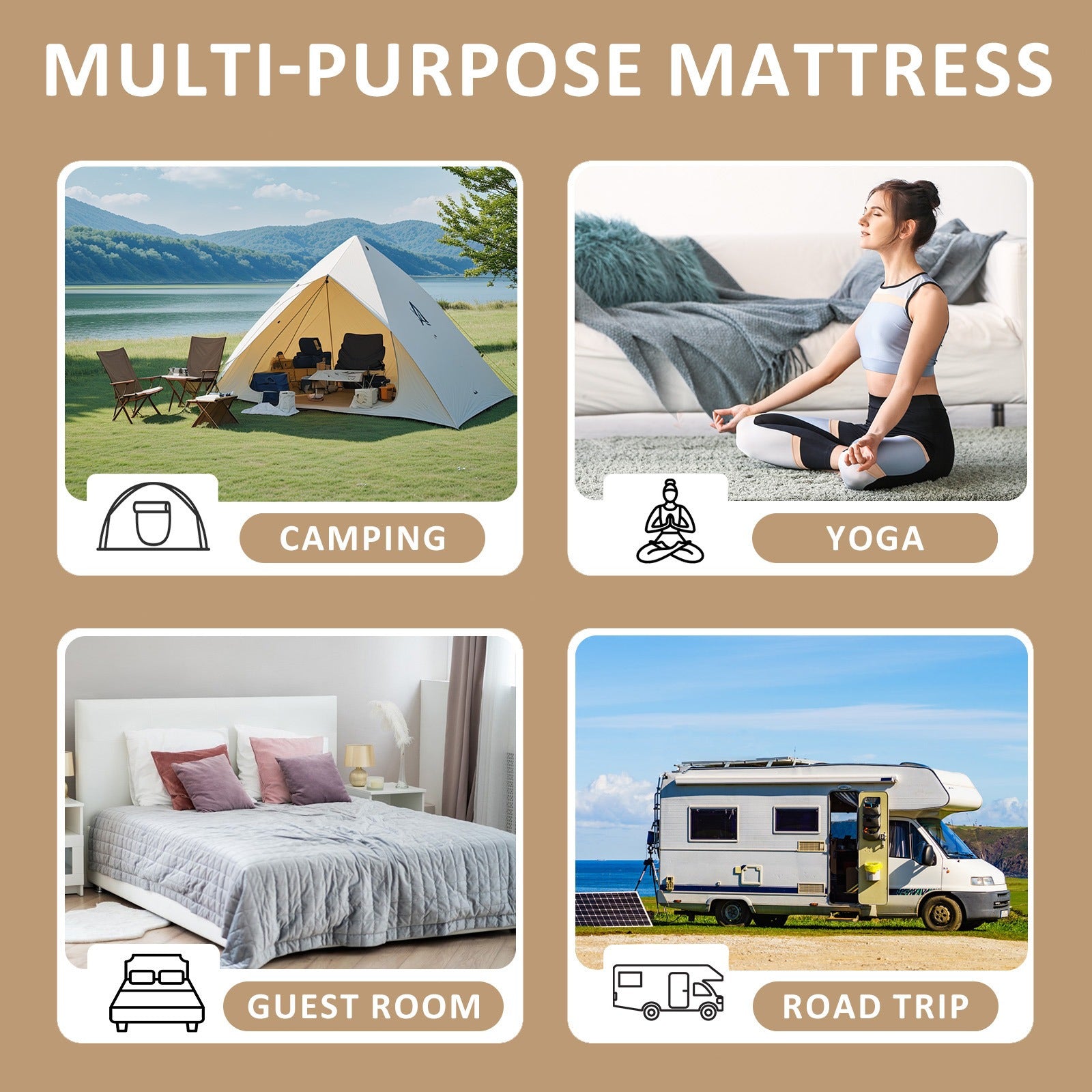 Japanese Floor Mattress, Queen\u002F Full\u002F Twin Size Japanese Futon Mattress Foldable Mattress, Roll Up Mattress Tatami Mat, Thick Folding Sleeping Pad Breathable Floor Lounger Guest Bed
