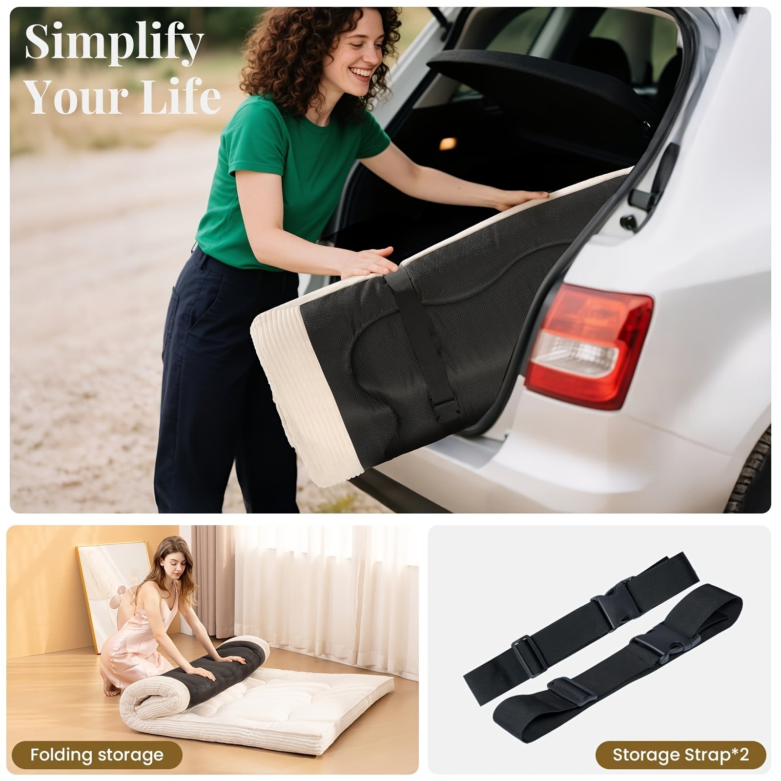 Foldable Japanese Tatami Floor Mattress Futon Bed - 4\