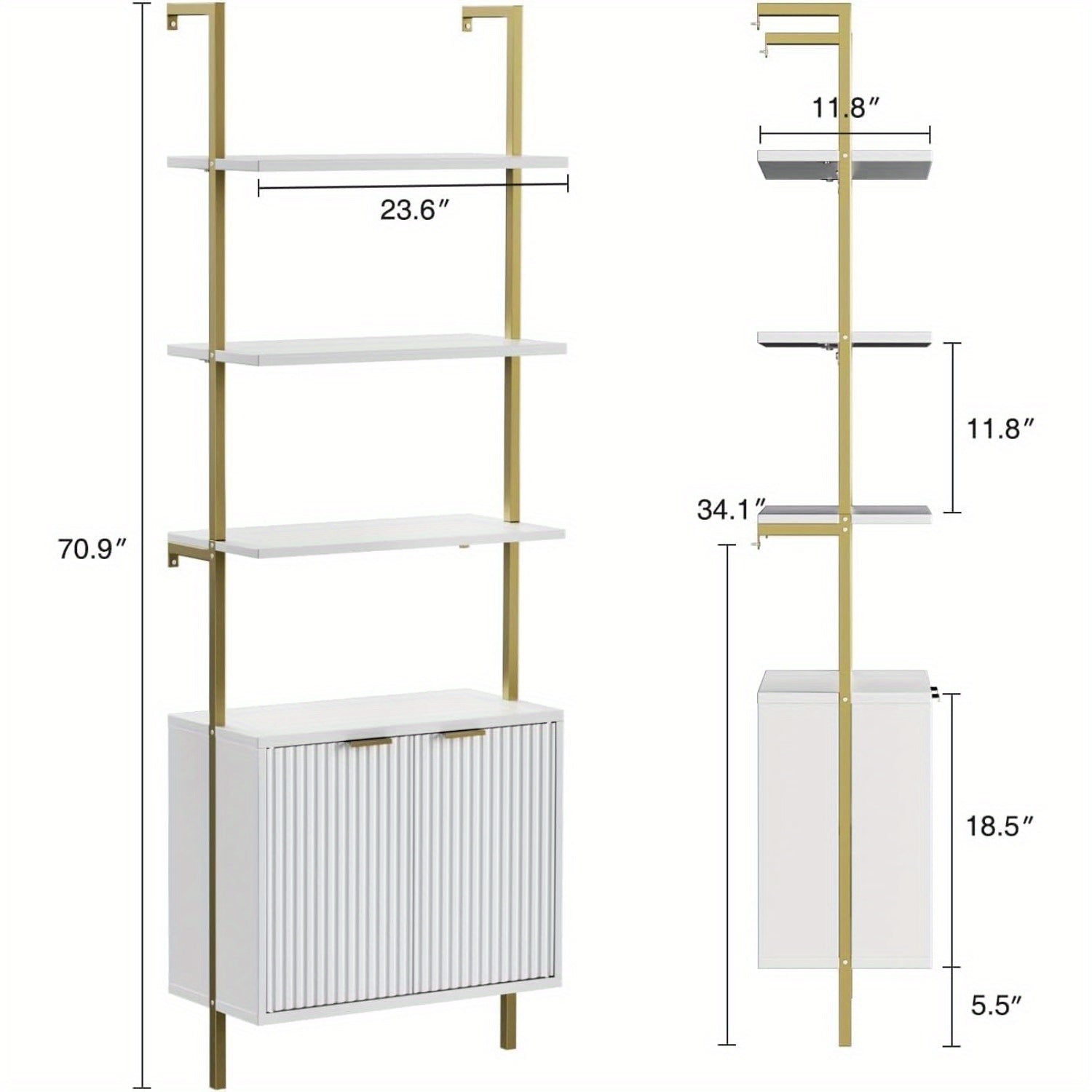 White Ladder Bookshelf 71\
